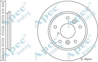 APEC BRAKING dsk533 -  Тормозной диск